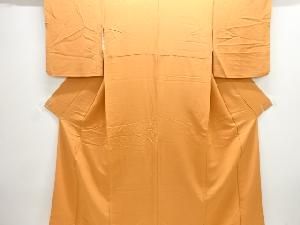 のり散らし模様織り出し色無地着物